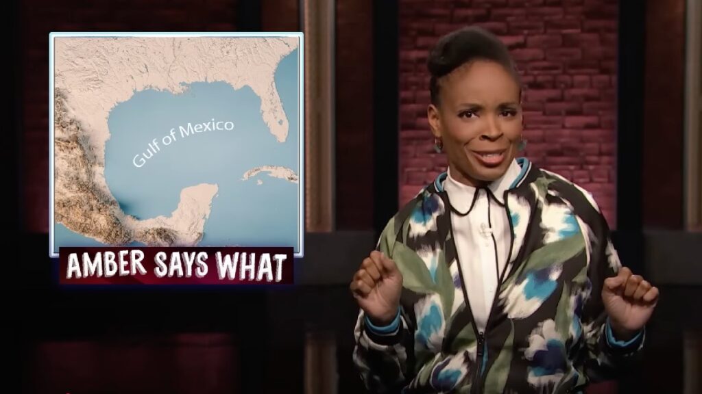 ‘Late Night’s Amber Ruffin Mocks Trump for Banning Outlets Over Gulf of Mexico: ‘Now You Care About Deadnaming?’ | Video